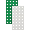 Set van 2 basisplaten Big  - Groen en wit